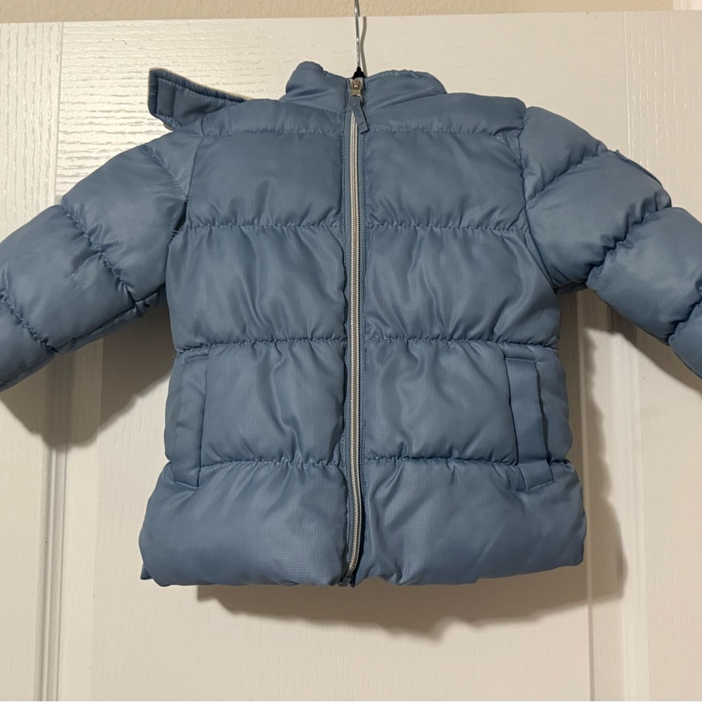 Toddler Girl Blue Puffer Jacket
